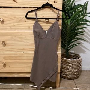 WOMEN TAUPE DRESS